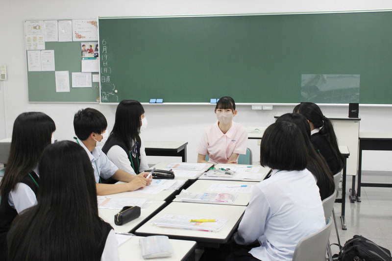 在校生との交流